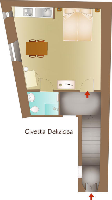 コルトーナLe Residenze Ristoriアパートメント 部屋 写真